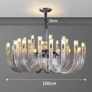 Axyaa Luxury Crystal Pendant Chandelier for Living & Dining Room