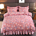 Axyaa Winter Fleece Bedding Set - Double-Sided Coral Fleece Quilt Cover & Flannel Sheet