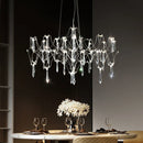 Axyaa Modern Crystal Ceiling Chandelier for Home Lighting