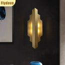 Axyaa Copper Wall Lamp: High-End American LED Lighting for Living Room Décor