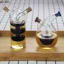 Axya Glass Oiler Vinegar & Soy Sauce Condiment Bottles - Kitchen Spice Organizer