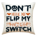 Axyaa Halloween Skull Head Pumpkin Pillow Covers for Horrible Holiday Home Decor