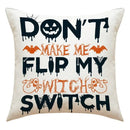 Axyaa Halloween Skull Head Pumpkin Pillow Covers for Horrible Holiday Home Decor