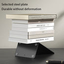 Axyaa White Metal Book Ends: Stylish Book Dividers for Shelves, Home Office