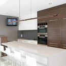Axyaa Wood Pendant Lamp: Modern LED Walnut Strip Splicing Fixture