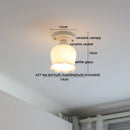 Axyaa Modern LED Ceramic Ceiling Lamp for Home Lighting Décor