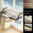 Axyaa Foldable Balcony Clothes Drying Rack - Portable, Retractable, and Space-Saving
