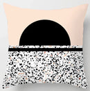 Axyaa Geometric Pattern Plush Cushion Cover for Home Decor 45x45cm