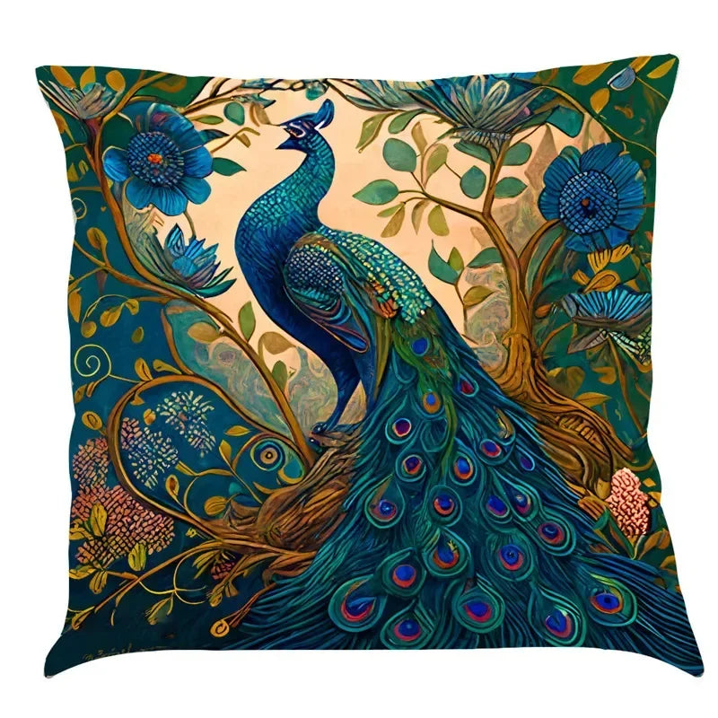 Axyaa Classic Cat Design Linen Pillowcase 45x45cm Home Decoration Sofa Cushion Cover