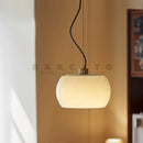 Axyaa White Glass LED Pendant Chandelier for Dining Room, Kitchen, Bedroom - Modern Italian Design