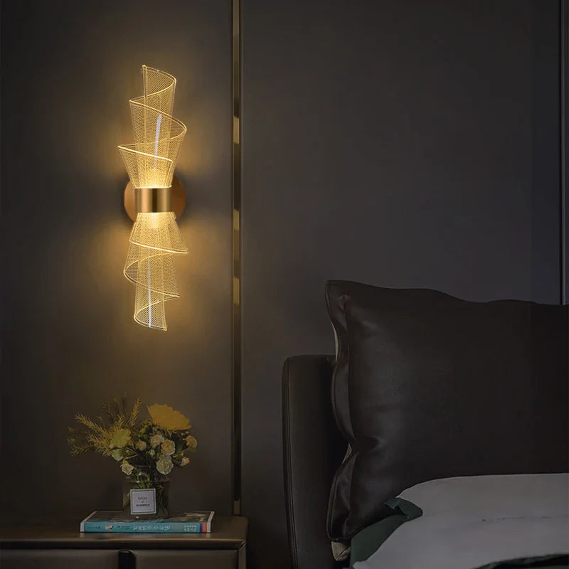 Axyaa Nordic LED Wall Sconce Light for Home Living Room Bedroom Decor