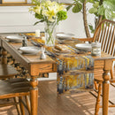 Axyaa Autumn Forest Table Runner - Home Dining Decor for Indoors & Outdoors