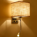 Axyaa Japanese Style LED Wall Lamp for Living Room Bedroom Hotel Hallway