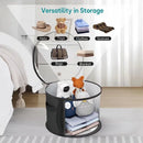 Axyaa Hat Storage Box: Fashionable Transparent Organizer for Round Travel Hats