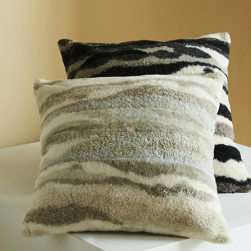 Leopard Print Cushion Cover 45x45 for Elegant Home Decor by Axyaa