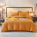 Axyaa 2024 Luxury Cotton Thickened Solid Color Four-Piece Set