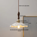 Axyaa Ceramic LED Pendant Light: Modern Hanging Lamp for Home Decor