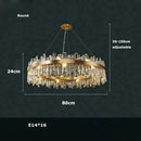 Axyaa Modern Crystal Chandelier for Living Room Bedroom Kitchen Island