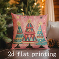 Axyaa Nutcracker & Christmas Tree Pillows: Sofa, Bedroom, Car Cushion Cover