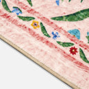 Floral Print Vintage Art Bedroom Carpets by Axyaa