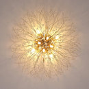 Axyaa Nordic Dandelion Crystal Ceiling Light for Romantic Home Décor