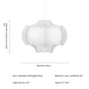 Axyaa Silk Chandelier: Adjustable Height Modern Nordic LED Pendant Lights