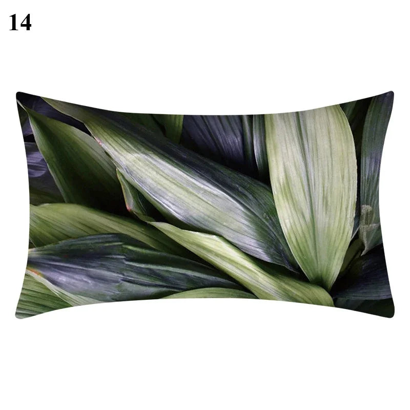Axyaa Bohemian Plant Leaf Pillowcase for Home Decor 30*50