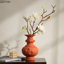 Axyaa Ceramic Vase Classics for Flowers Arrangement Table Decoration and Room Aesthetic