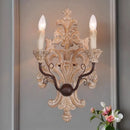Axyaa Antique Carved Wood Wall Lamp for Living Room, Dining Room, Bedroom & More