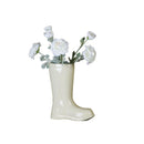 Axyaa Ceramic Boot Vase for Hydroponic Flower Arrangement and Home Decoration