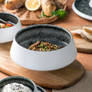 Axyaa High Foot Ceramic Soup Bowl Dessert Pasta Salad Snack Household Specialty Tableware