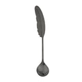 Axyaa Feather Spoons: Stainless Steel TeaSpoons for Coffee, Ice Cream & Desserts