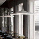 Axyaa Changeable Pendant Light: Nordic Resin Hanging Lamp for Dining Room