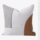 Axyaa Modern Luxury Leather Woven Pillow for Living Room Sofa