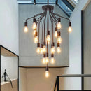 Axyaa Nordic Stair Chandelier Living Room Bedroom Dining Room Pendant Lights Ceiling Light