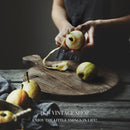 Axya Solid Wood Cutting Board & Tray Set for Food Photography Props