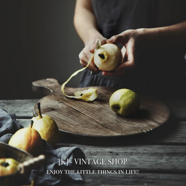 Axya Solid Wood Cutting Board & Tray Set for Food Photography Props