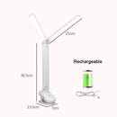 Axyaa Double-headed Clip Table Lamp: Touch Control Dimmable Light for Reading, Bedroom, Study