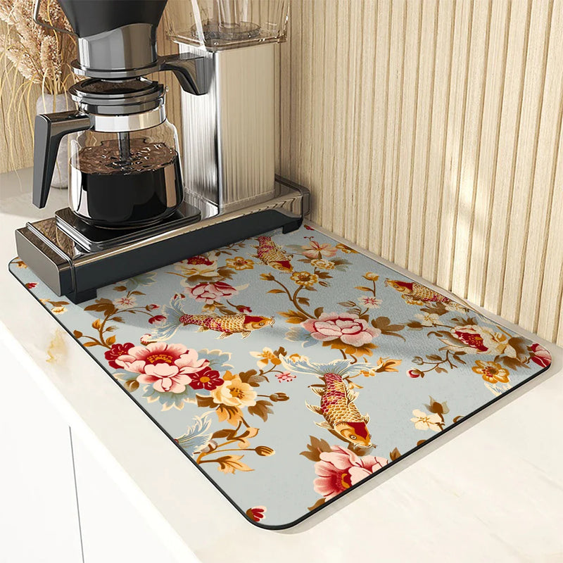 Axyaa Kitchen Drain Pads for Tableware Absorbency & Drainage