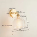 Axyaa Glass LED Wall Lights Fixture for Home Decor and Bathroom Mirror