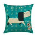 Axyaa Animal Print Pillow Cover: Stylish Sofa & Chair Linen Cushion Cover Art