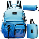 Axyaa Kids School Backpack Set with Lunch Box, Pencil Case - Ages 8-10