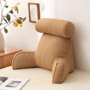 Axyaa Reading Pillow with Removable Linen Cover & Neck Roll for Unmatched Support