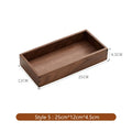 Axyaa Solid Wood Entrance Desk Organizer Tray - Storage for Keys, Jewelry, Cosmetics