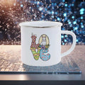 Easter Rabbit Car Enamel Mug Set by Axyaa