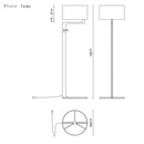Luxury Italian Modern Floor Lamp for Home Decor by Axyaa