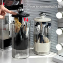 Axyaa Makeup Brush Holder with Automatic Lift and Dustproof Lid