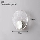 Axyaa Crystal Round Wall Lamp for Bedroom and Living Room Lighting