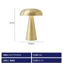 Axyaa Rechargeable Mushroom Table Lamp Touch Switch LED Desk Light