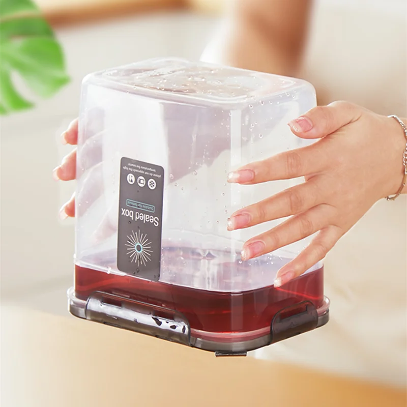 Axyaa Transparent Sealed Food Storage Container Organizer Box Jar